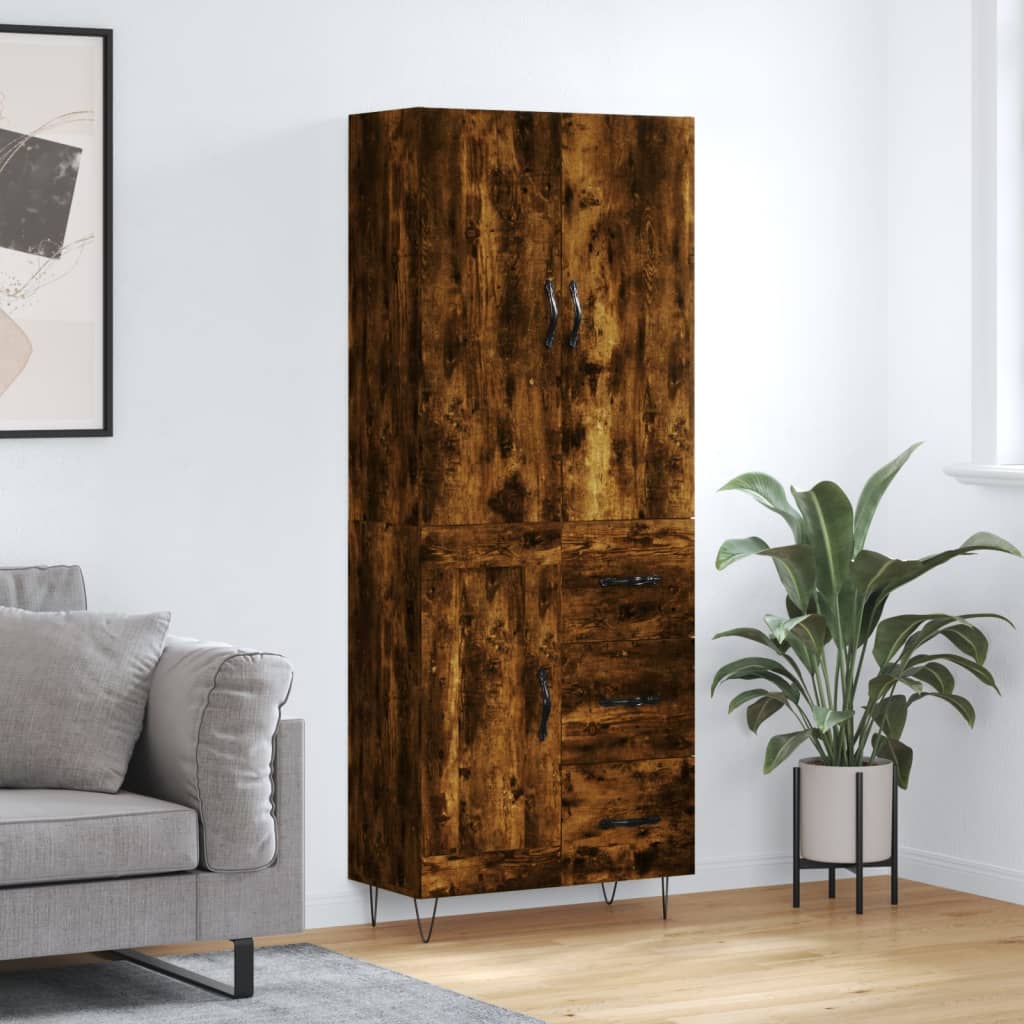 Highboard 69,5X34X180 Cm Holzwerkstoff