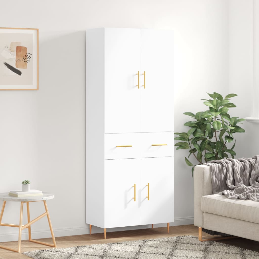 Highboard 69,5X34X180 Cm Holzwerkstoff