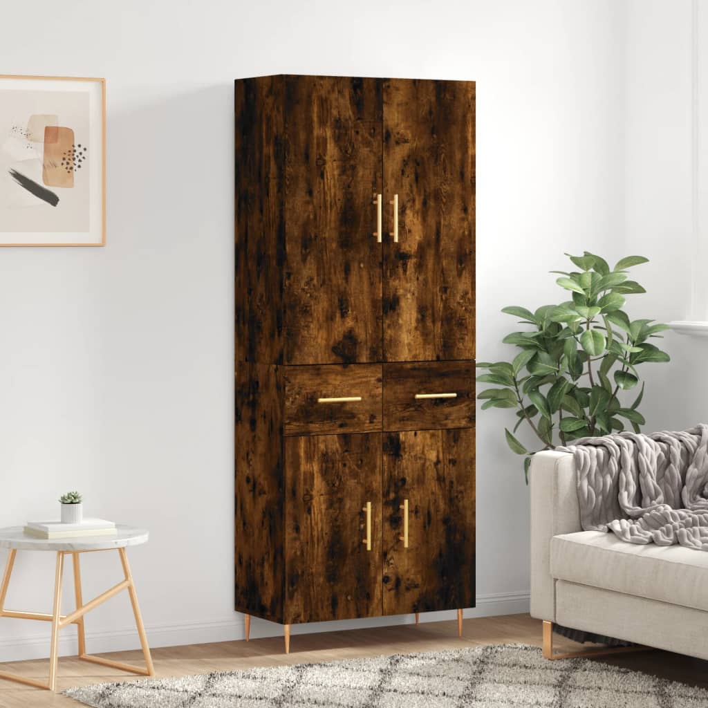 Highboard 69,5X34X180 Cm Holzwerkstoff