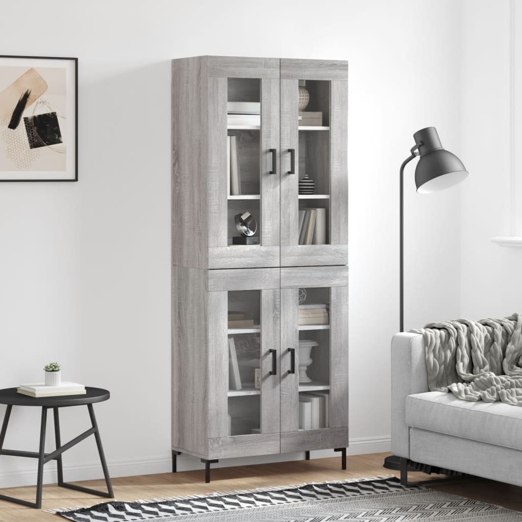 Highboard 69,5X34X180 Cm Holzwerkstoff