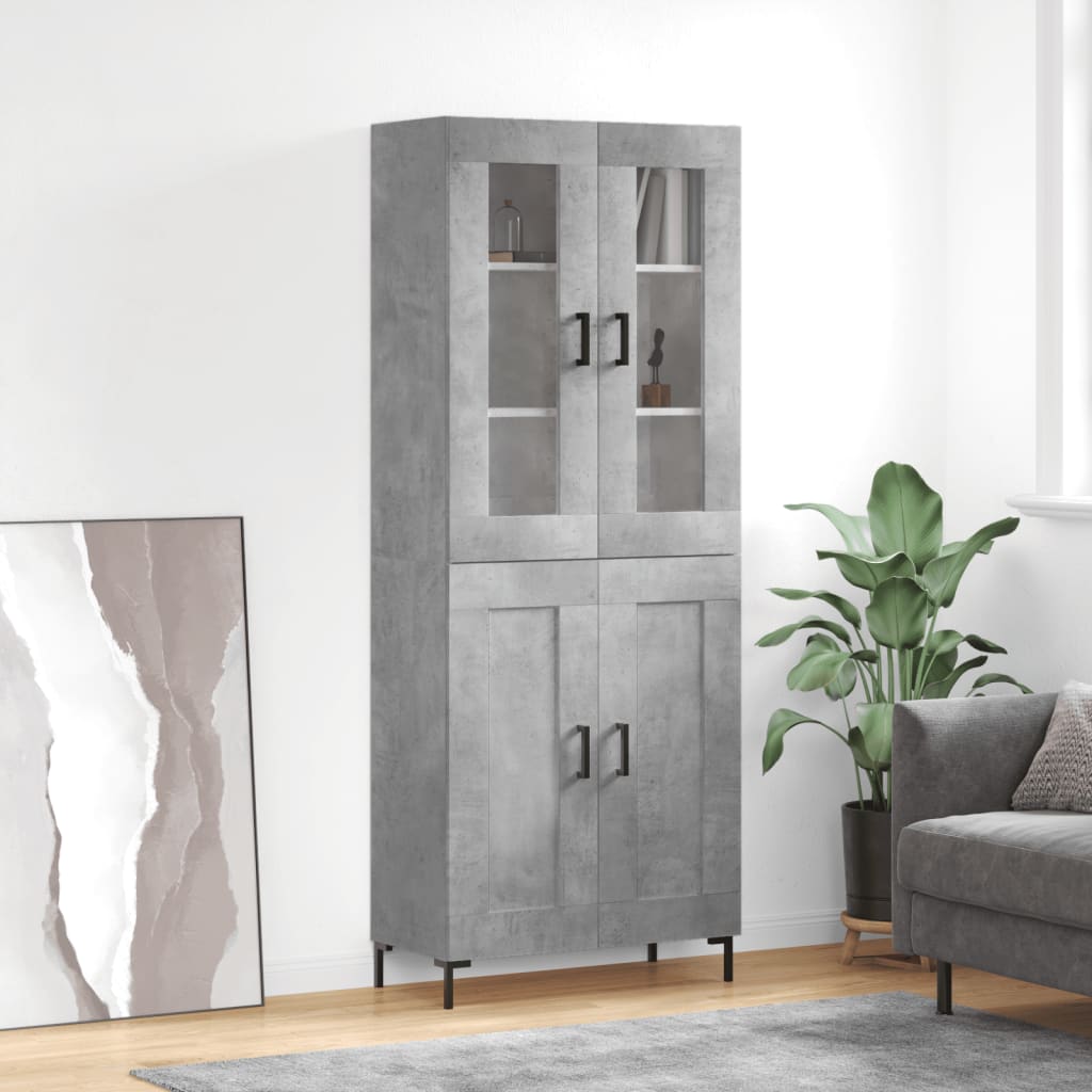 Highboard 69,5X34X180 Cm Holzwerkstoff