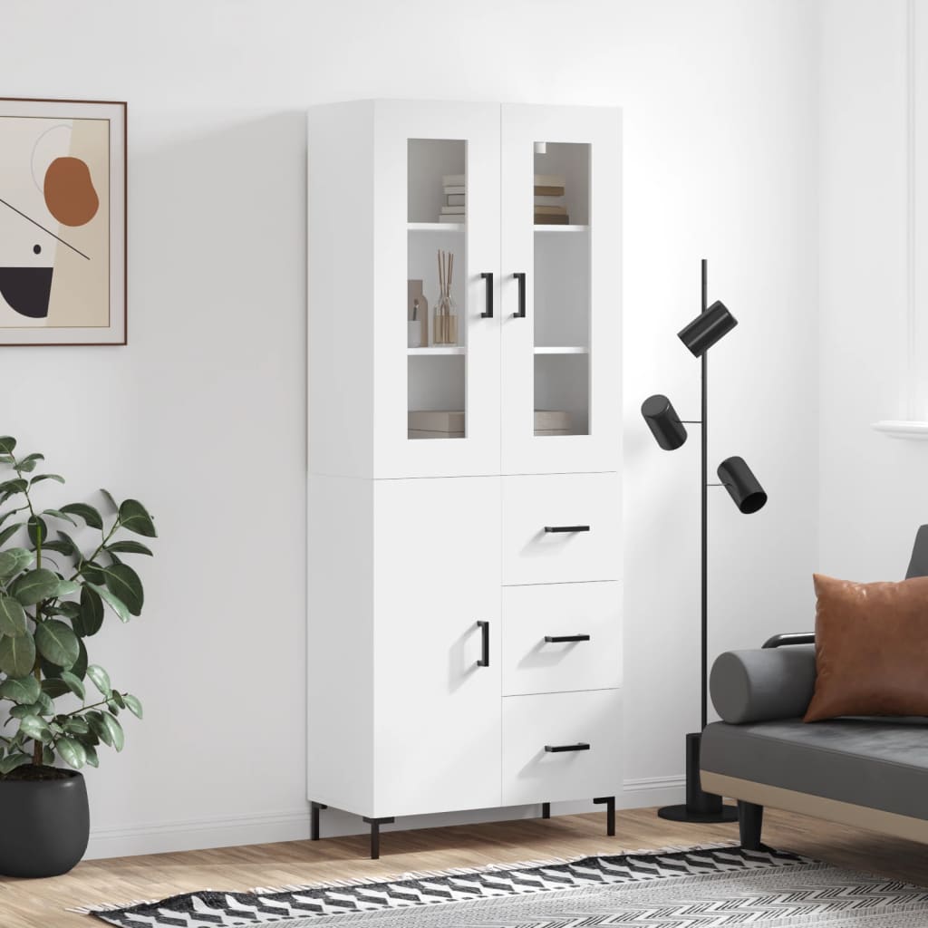 Highboard 69,5X34X180 Cm Holzwerkstoff
