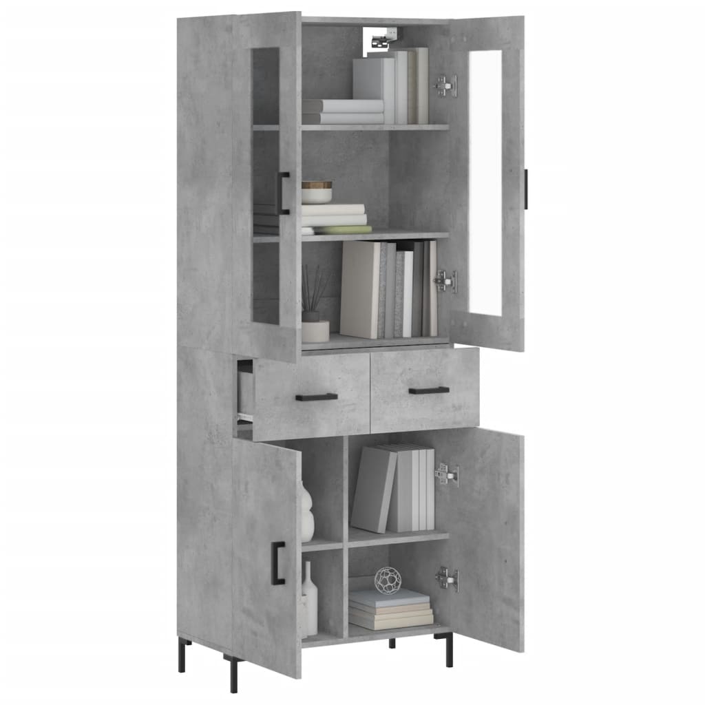 Highboard 69,5X34X180 Cm Holzwerkstoff