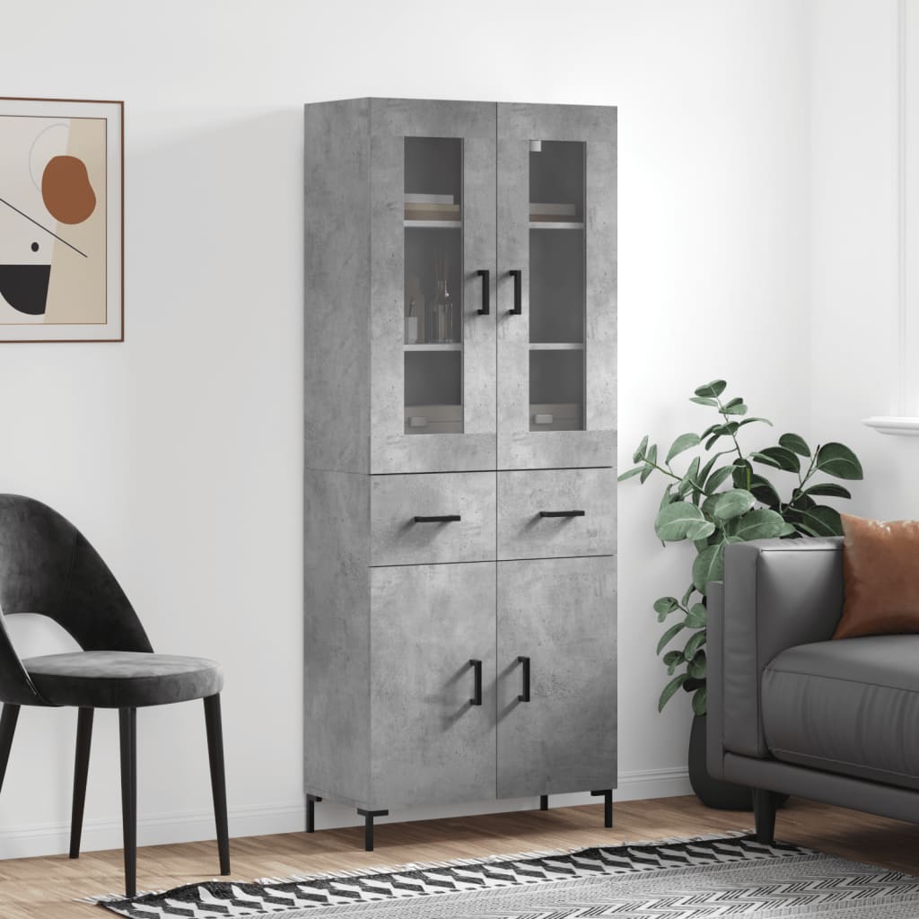 Highboard 69,5X34X180 Cm Holzwerkstoff