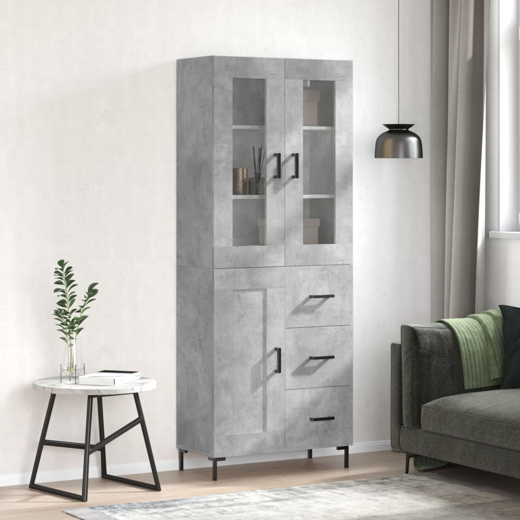 Highboard 69,5X34X180 Cm Holzwerkstoff