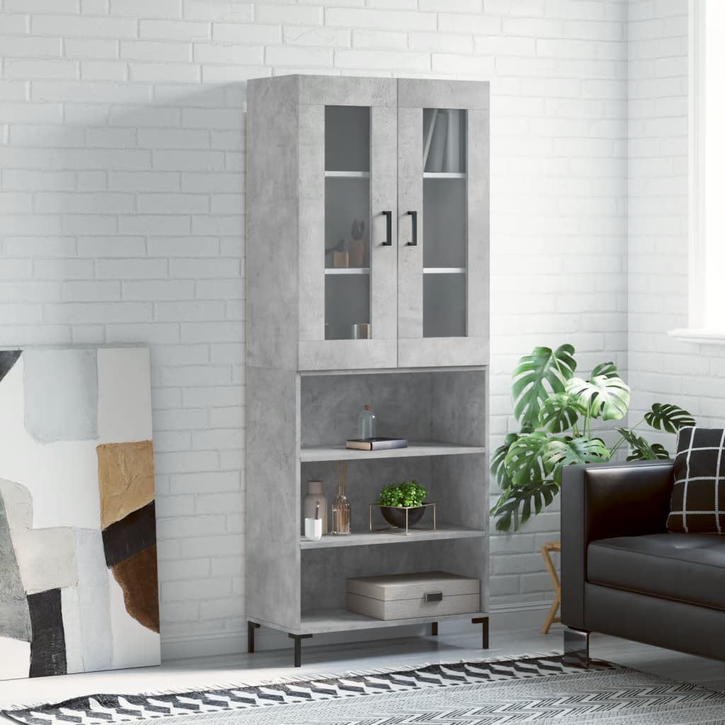 Highboard 69,5X34X180 Cm Holzwerkstoff