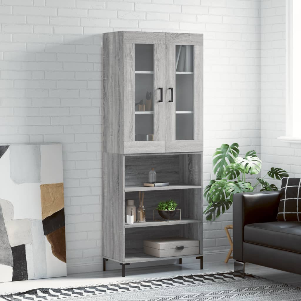 Highboard 69,5X34X180 Cm Holzwerkstoff