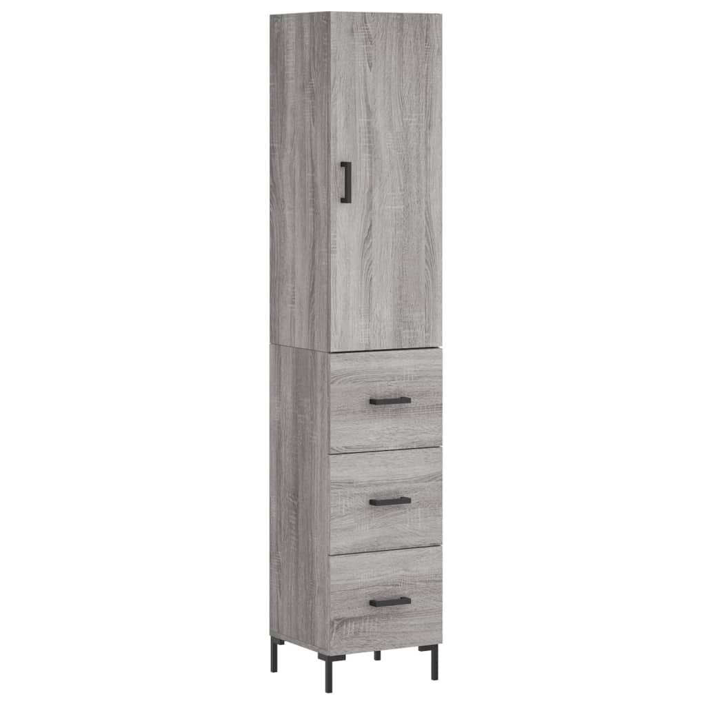 Highboard 34,5X34X180 Cm Holzwerkstoff