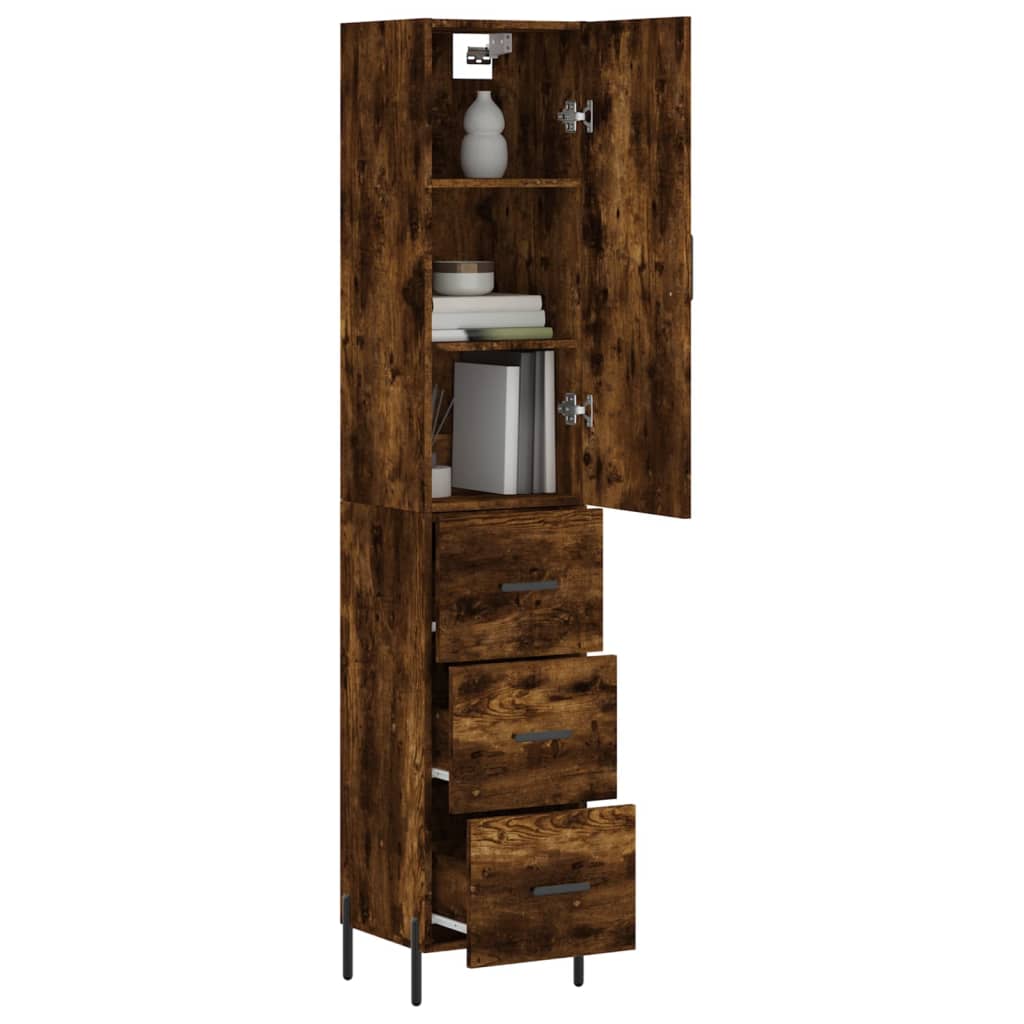 Highboard 34,5X34X180 Cm Holzwerkstoff