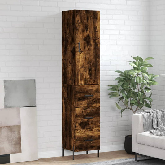 Highboard 34,5X34X180 Cm Holzwerkstoff