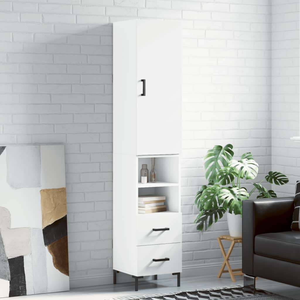 Highboard 34,5X34X180 Cm Holzwerkstoff