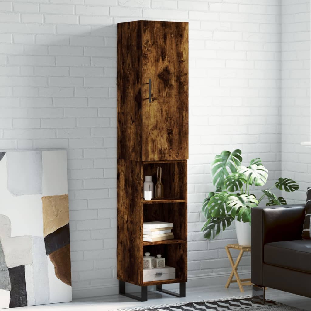 Highboard 34,5X34X180 Cm Holzwerkstoff