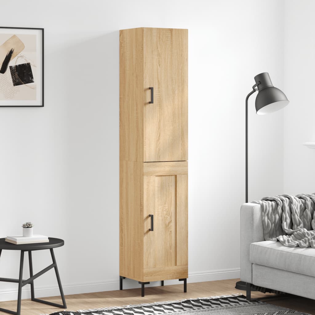 Highboard 34,5X34X180 Cm Holzwerkstoff