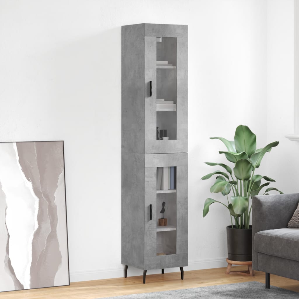 Highboard 34,5X34X180 Cm Holzwerkstoff