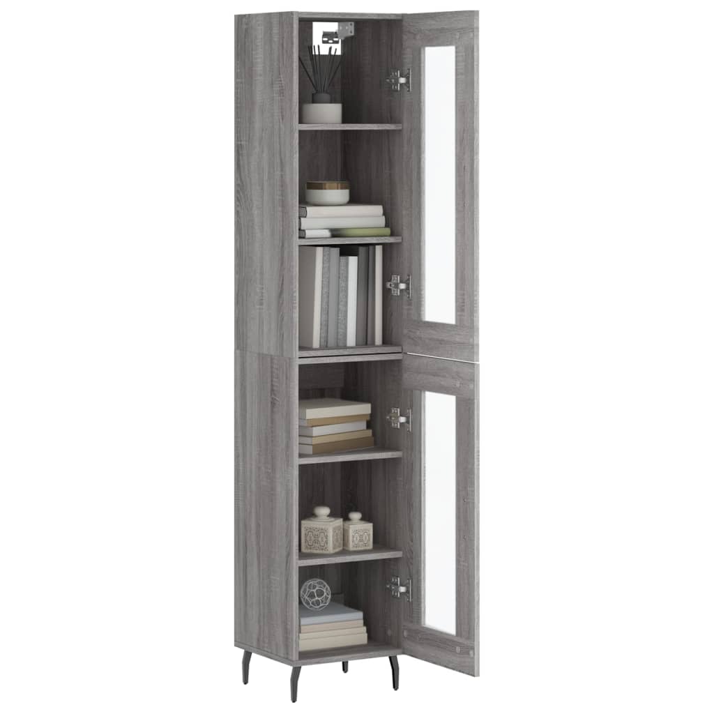 Highboard 34,5X34X180 Cm Holzwerkstoff