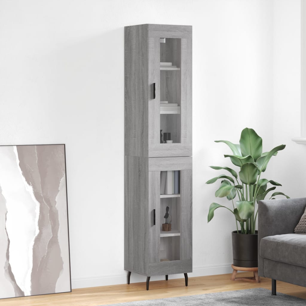 Highboard 34,5X34X180 Cm Holzwerkstoff