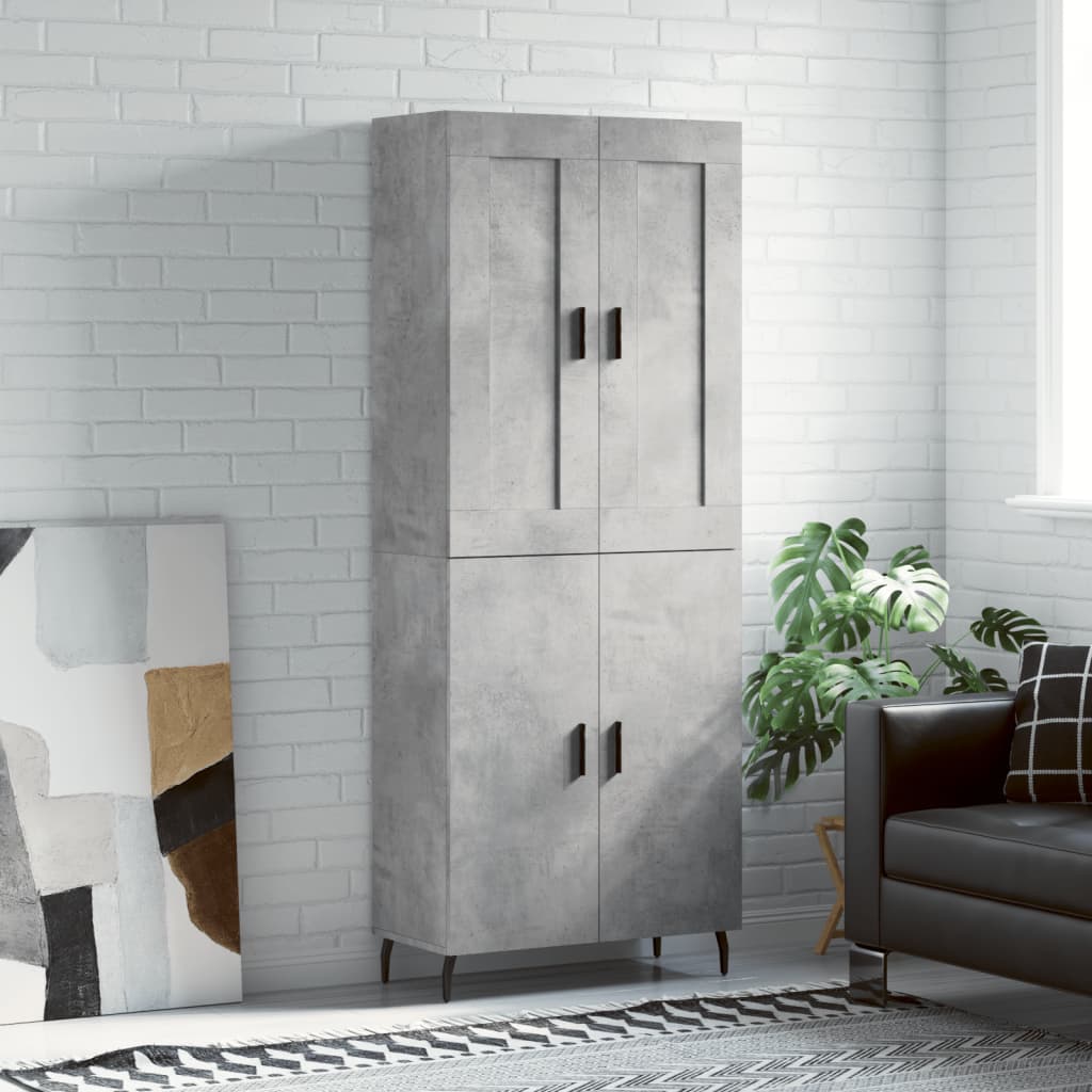 Highboard 2 Pcs 69,5 X 34 X 180 Cm Holzwerkstoff