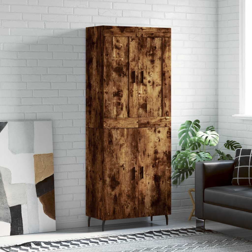 Highboard 2 Pcs 69,5 X 34 X 180 Cm Holzwerkstoff