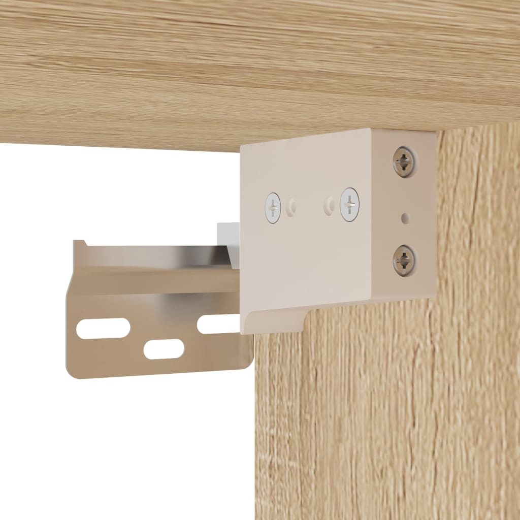 Highboard Sonoma-Eiche 69,5X34X180 Cm Holzwerkstoff