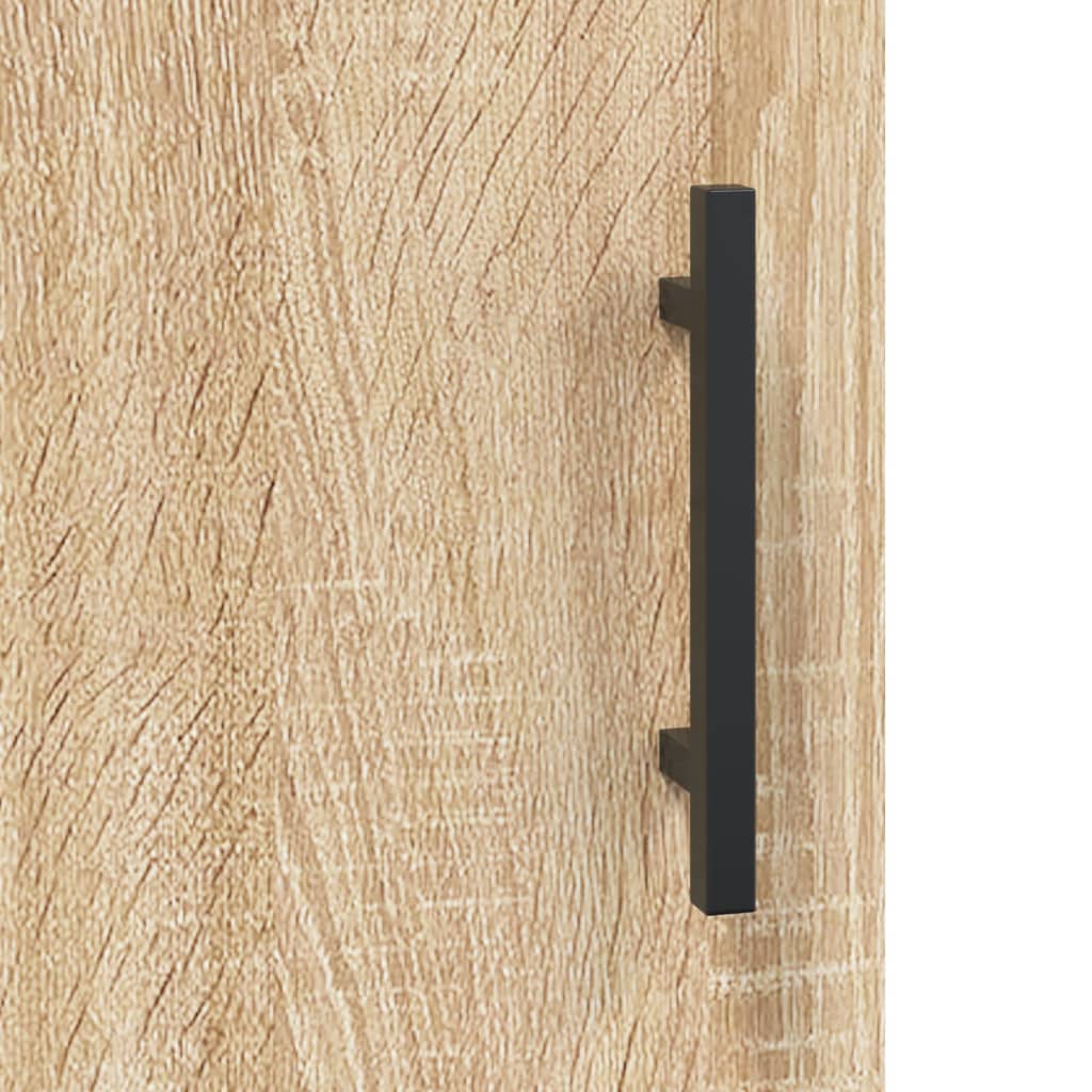 Highboard Sonoma-Eiche 69,5X34X180 Cm Holzwerkstoff