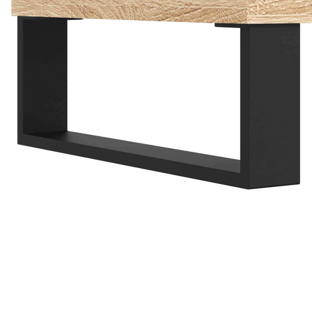 Highboard Sonoma-Eiche 69,5X34X180 Cm Holzwerkstoff