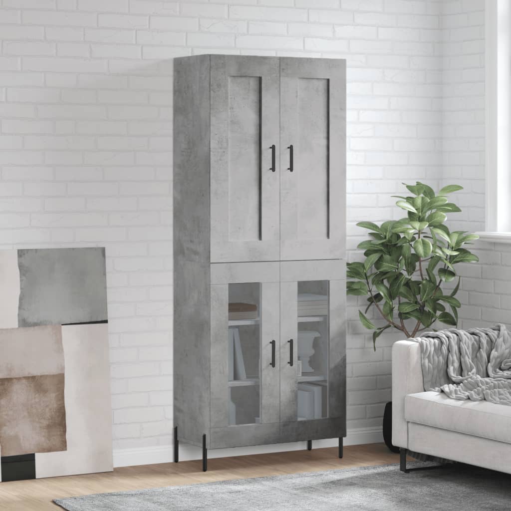 Highboard 69,5X34X180 Cm Holzwerkstoff