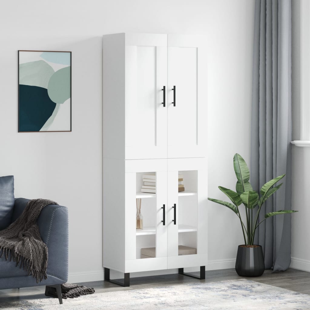 Highboard Sonoma-Eiche 69,5X34X180 Cm Holzwerkstoff