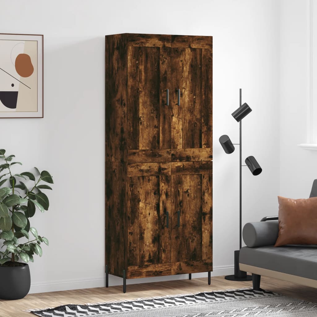 Highboard 69,5X34X180 Cm Holzwerkstoff