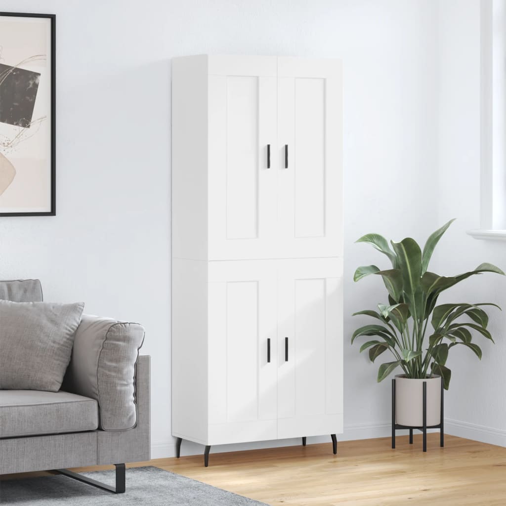 Highboard 2 Pcs 69,5 X 34 X 180 Cm Holzwerkstoff