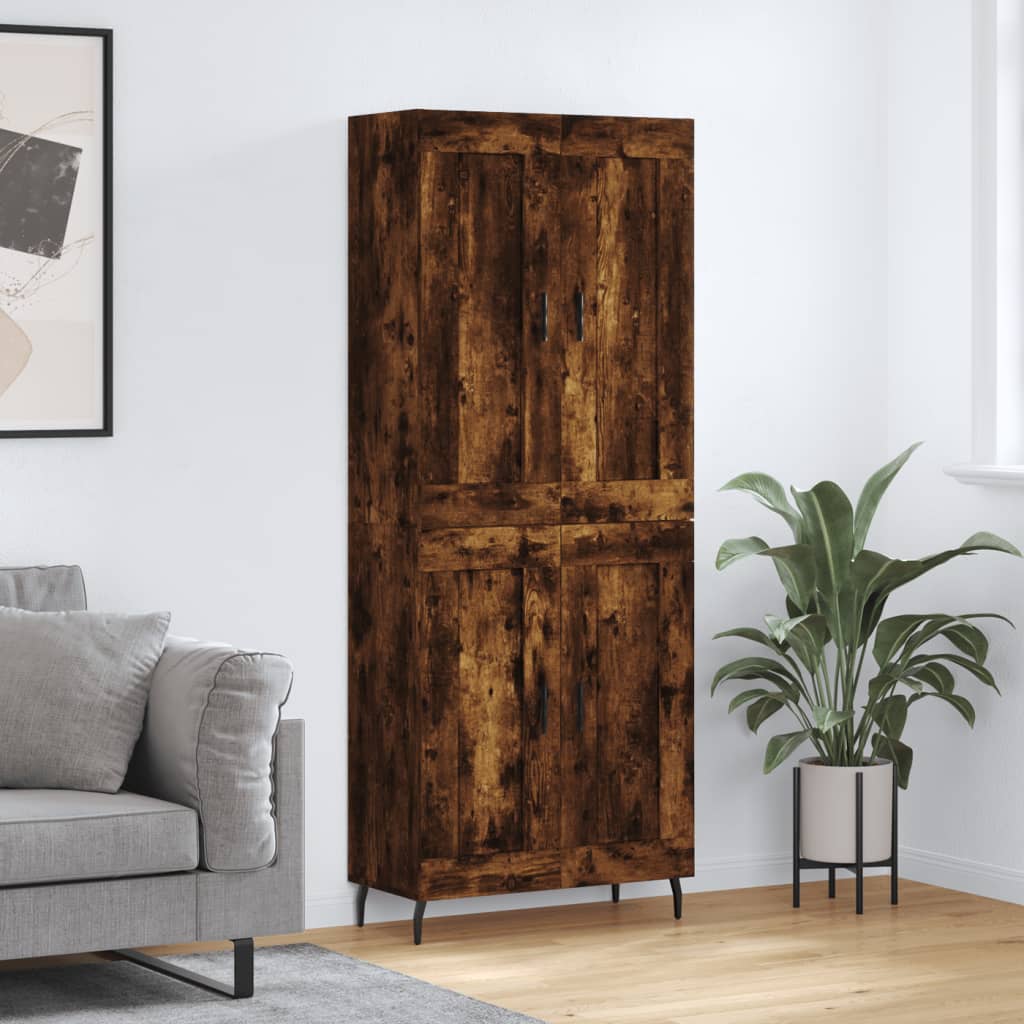Highboard 2 Pcs 69,5 X 34 X 180 Cm Holzwerkstoff