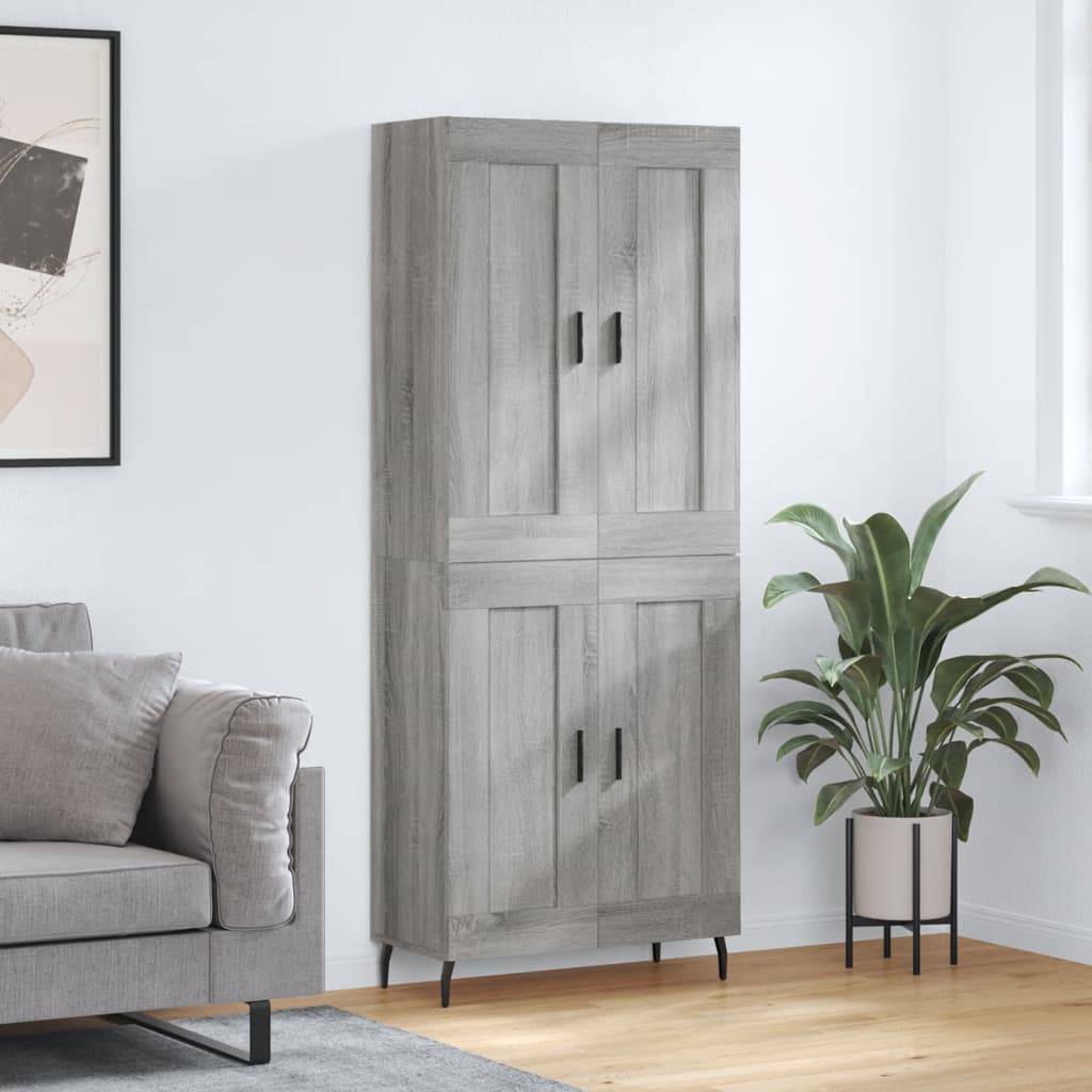 Highboard 2 Pcs 69,5 X 34 X 180 Cm Holzwerkstoff