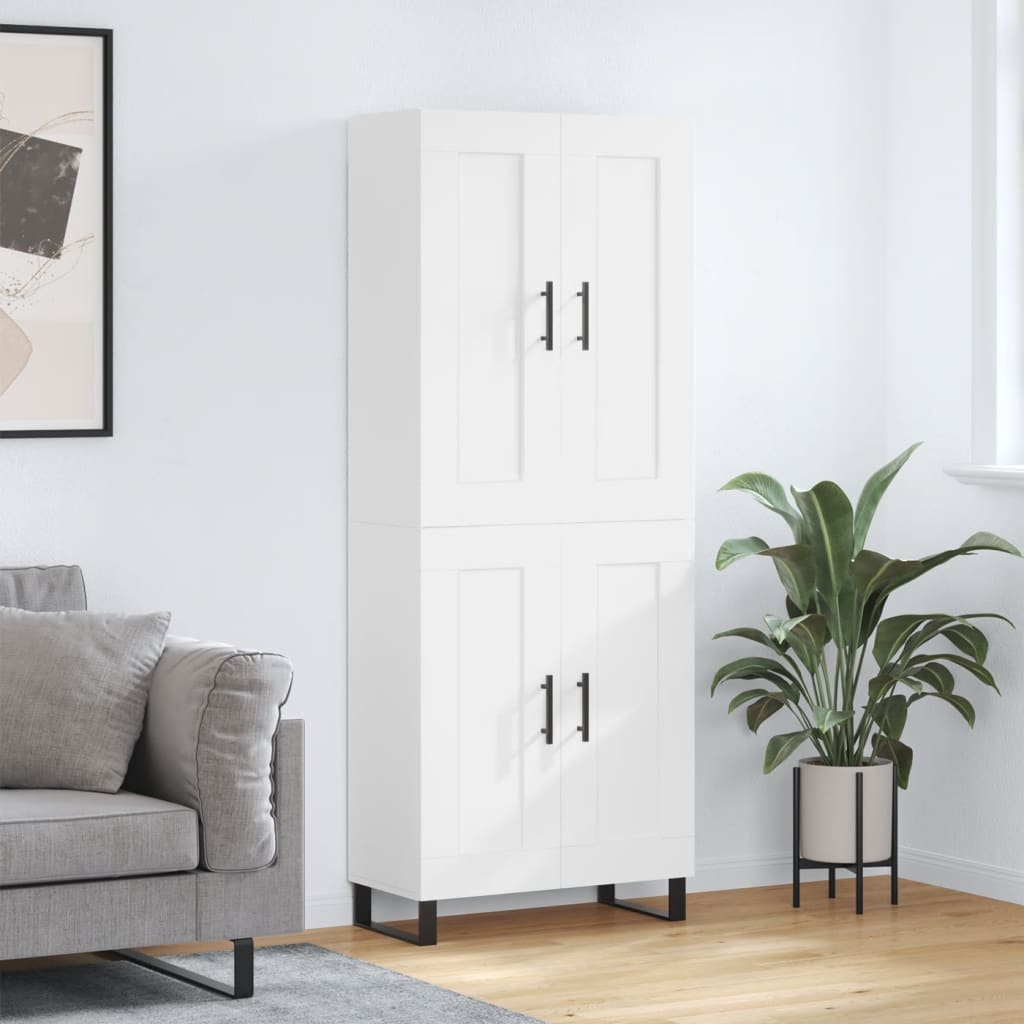 Highboard Sonoma-Eiche 69,5X34X180 Cm Holzwerkstoff