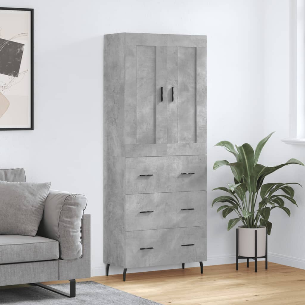 Highboard 2 Pcs 69,5 X 34 X 180 Cm Holzwerkstoff