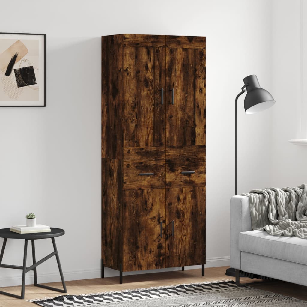 Highboard 69,5X34X180 Cm Holzwerkstoff