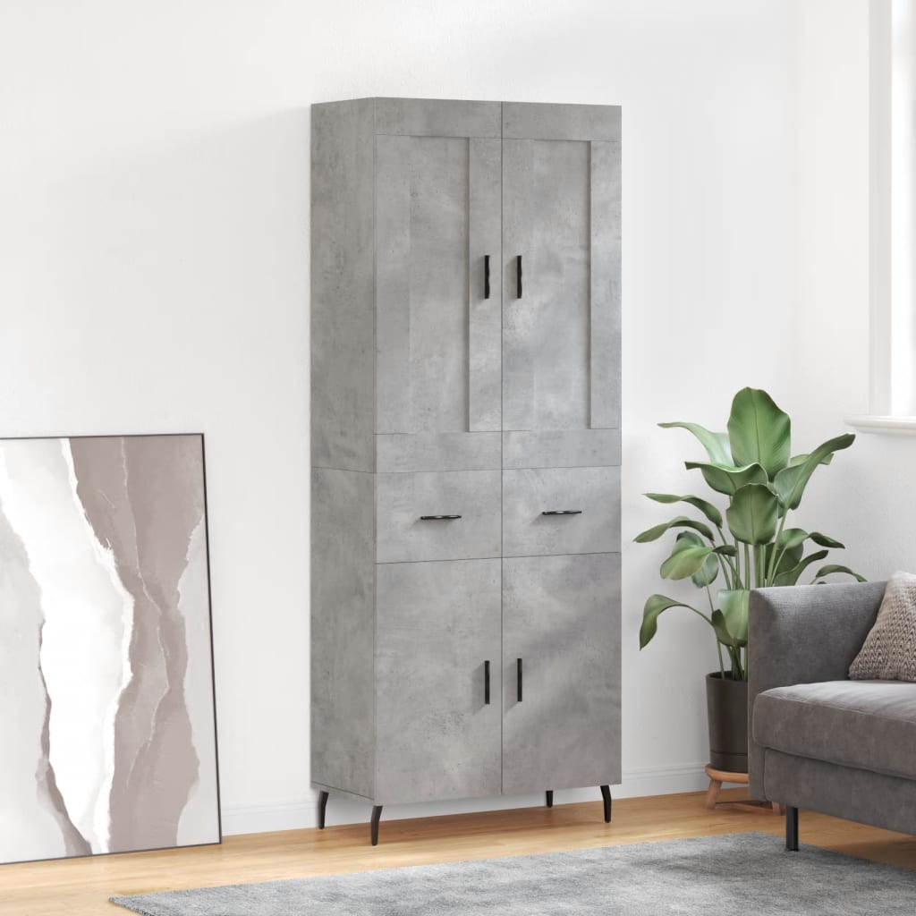 Highboard 2 Pcs 69,5 X 34 X 180 Cm Holzwerkstoff