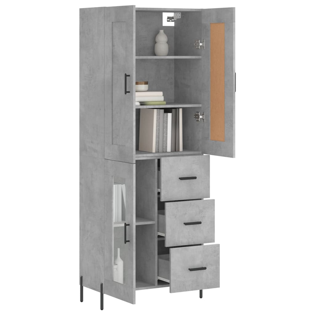 Highboard 69,5X34X180 Cm Holzwerkstoff