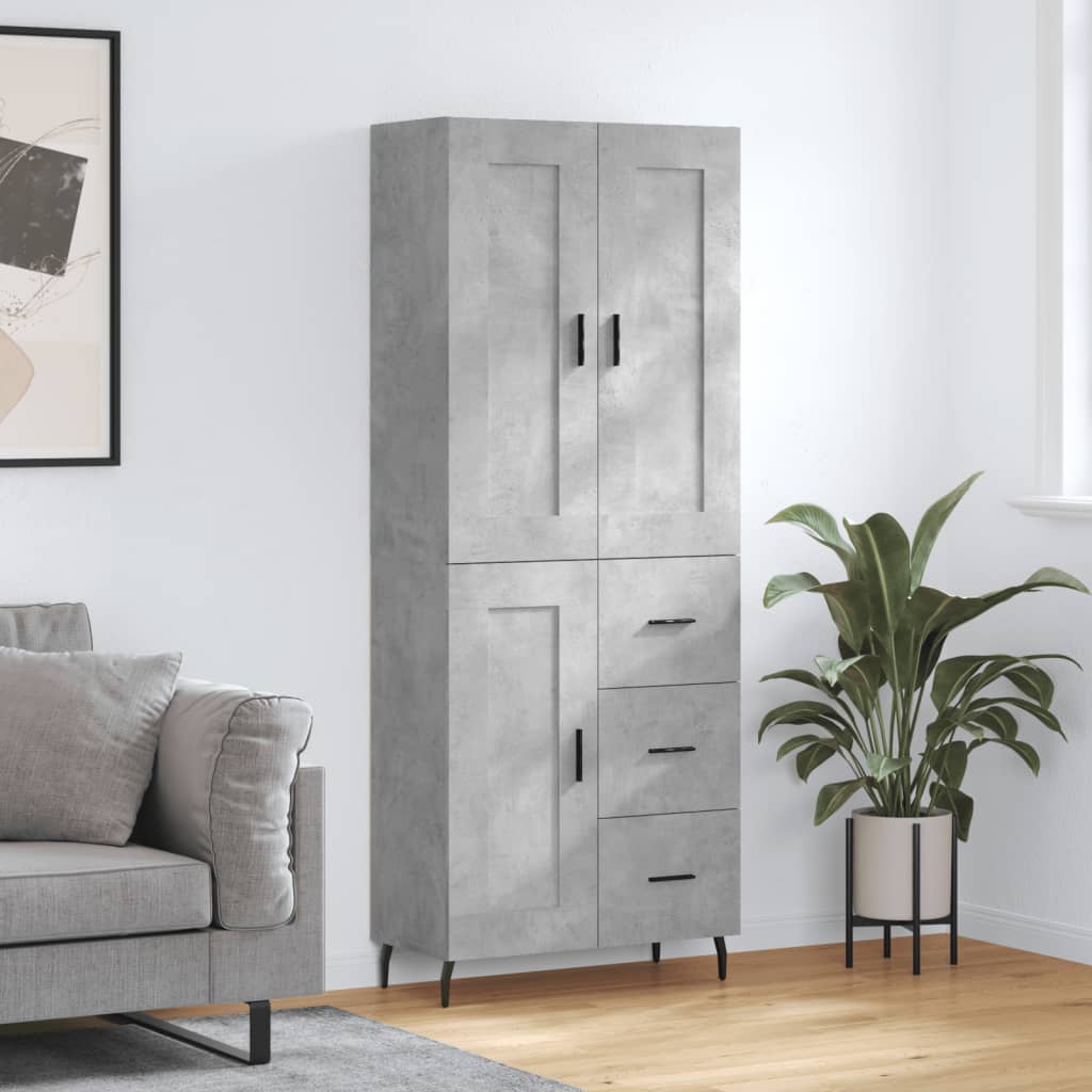 Highboard 2 Pcs 69,5 X 34 X 180 Cm Holzwerkstoff