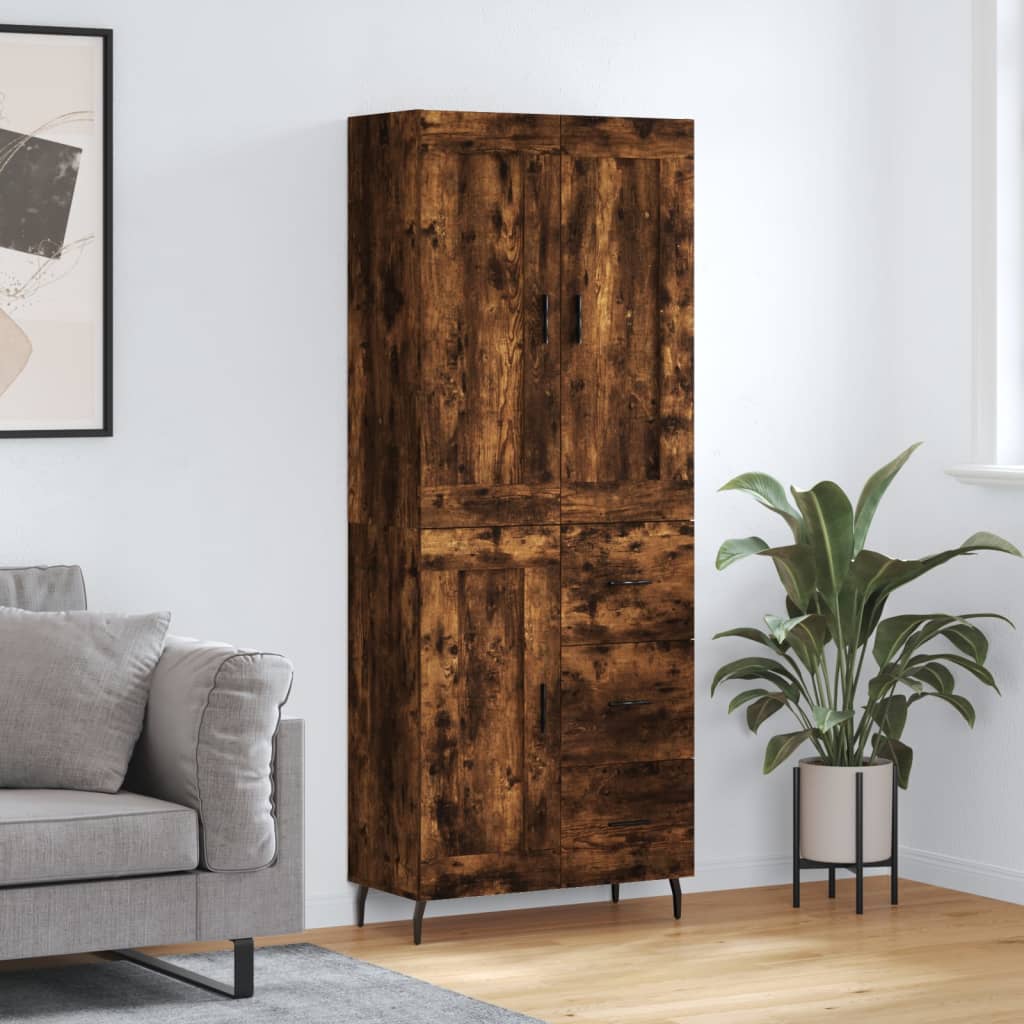Highboard 2 Pcs 69,5 X 34 X 180 Cm Holzwerkstoff
