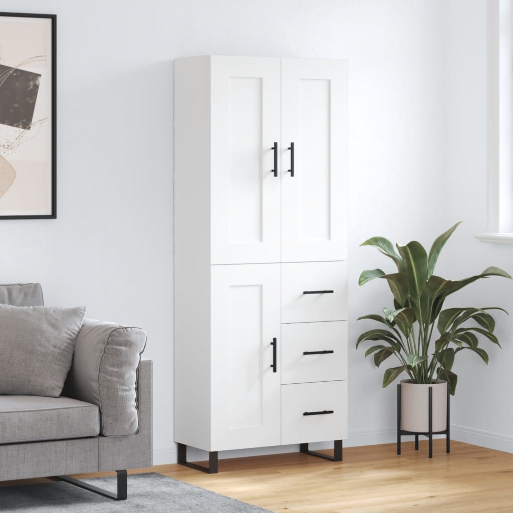 Highboard Sonoma-Eiche 69,5X34X180 Cm Holzwerkstoff