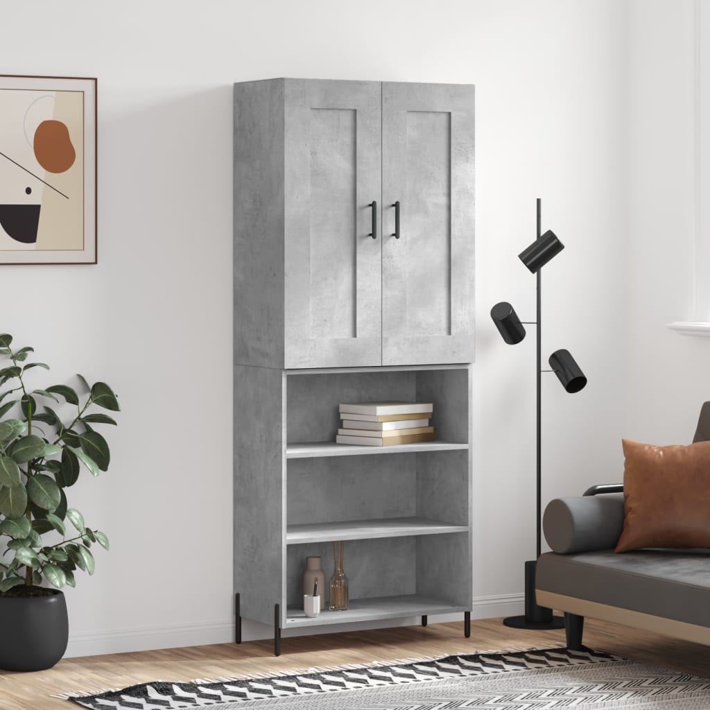 Highboard 69,5X34X180 Cm Holzwerkstoff