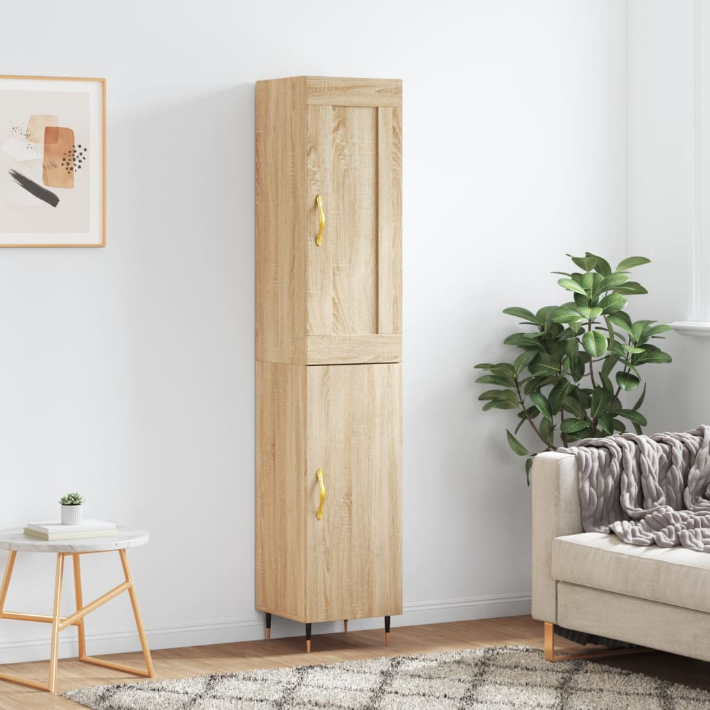Highboard 34,5X34X180 Cm Holzwerkstoff