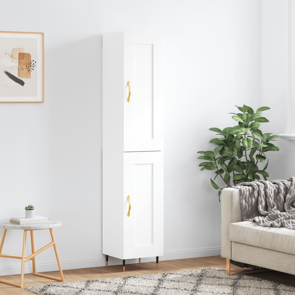 Highboard 34,5X34X180 Cm Holzwerkstoff