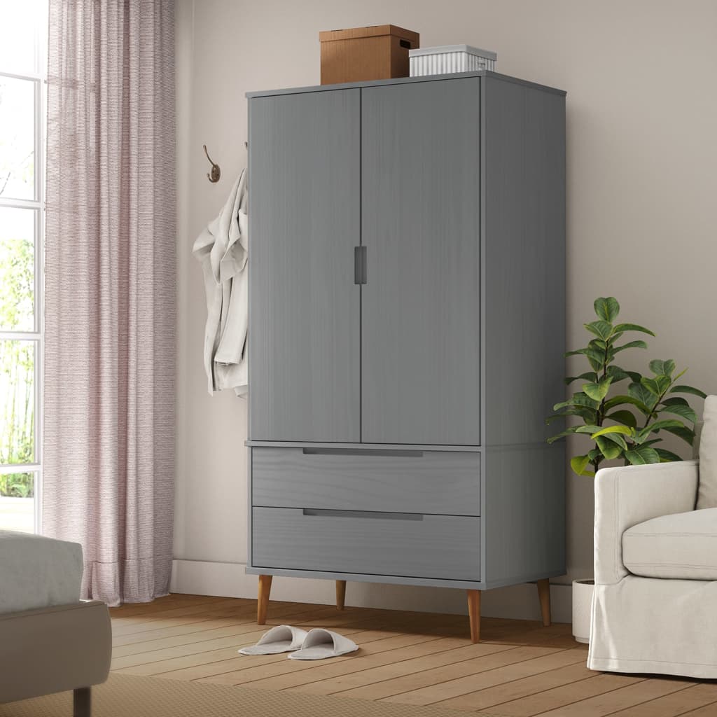 Kleiderschrank Molde 90 X 55 X 175 Cm