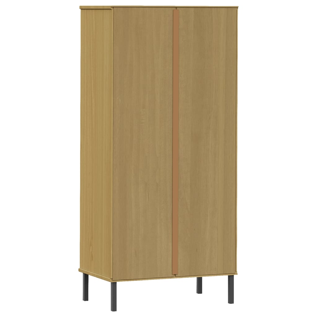 Bücherregal Oslo 2 Schubladen 60X35X128,5 Cm Massivholz