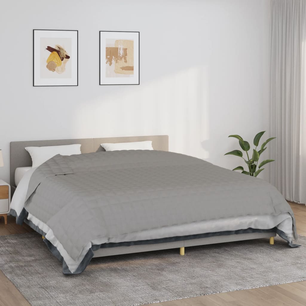 Gewichtsdecke Stoff Grau