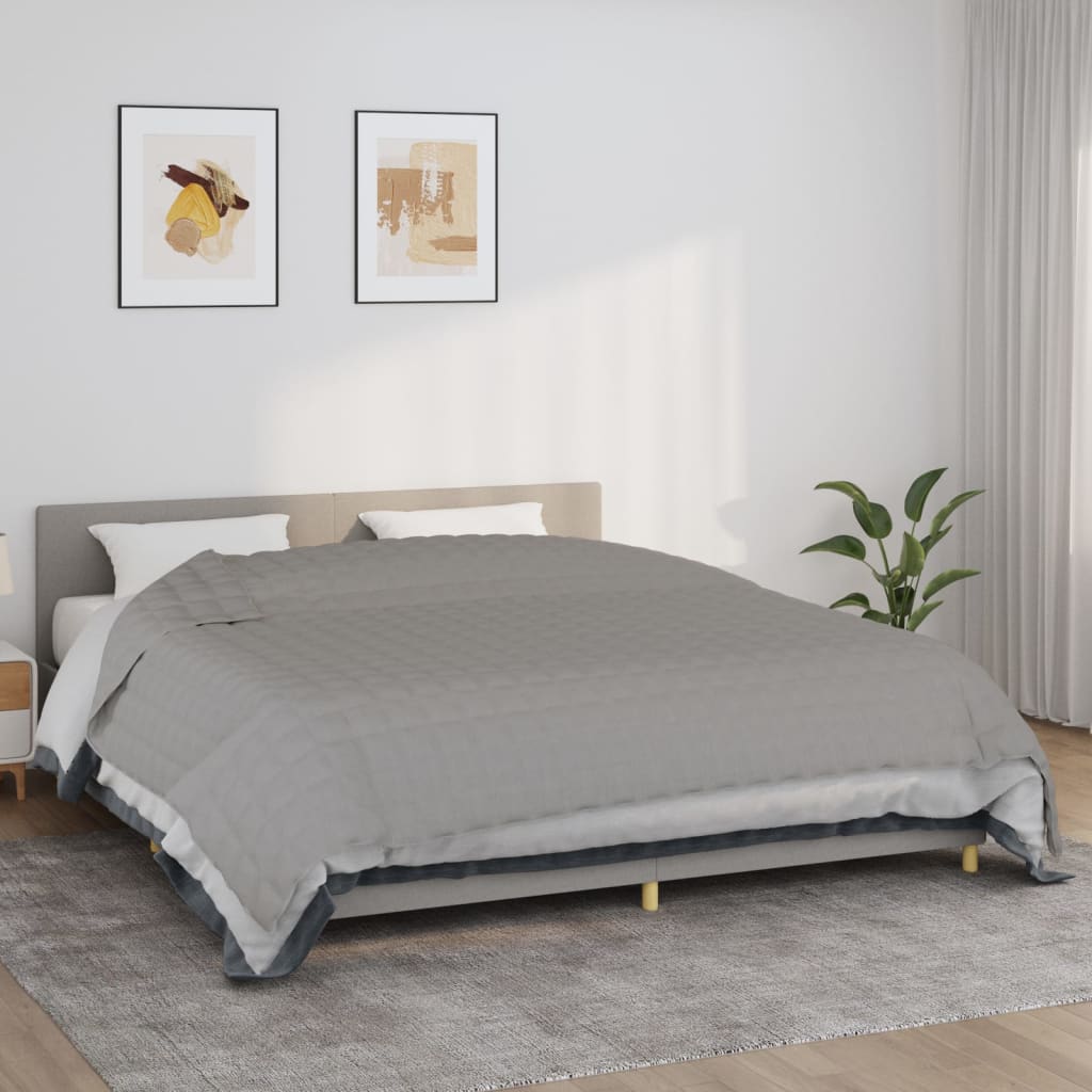Gewichtsdecke Stoff Grau