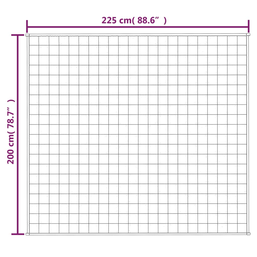 Gewichtsdecke Stoff Blau