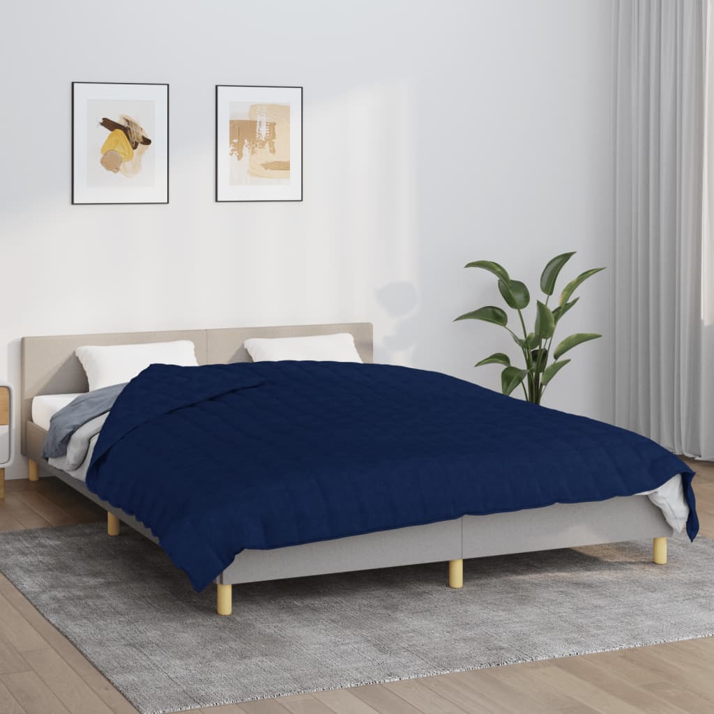 Gewichtsdecke Stoff Blau