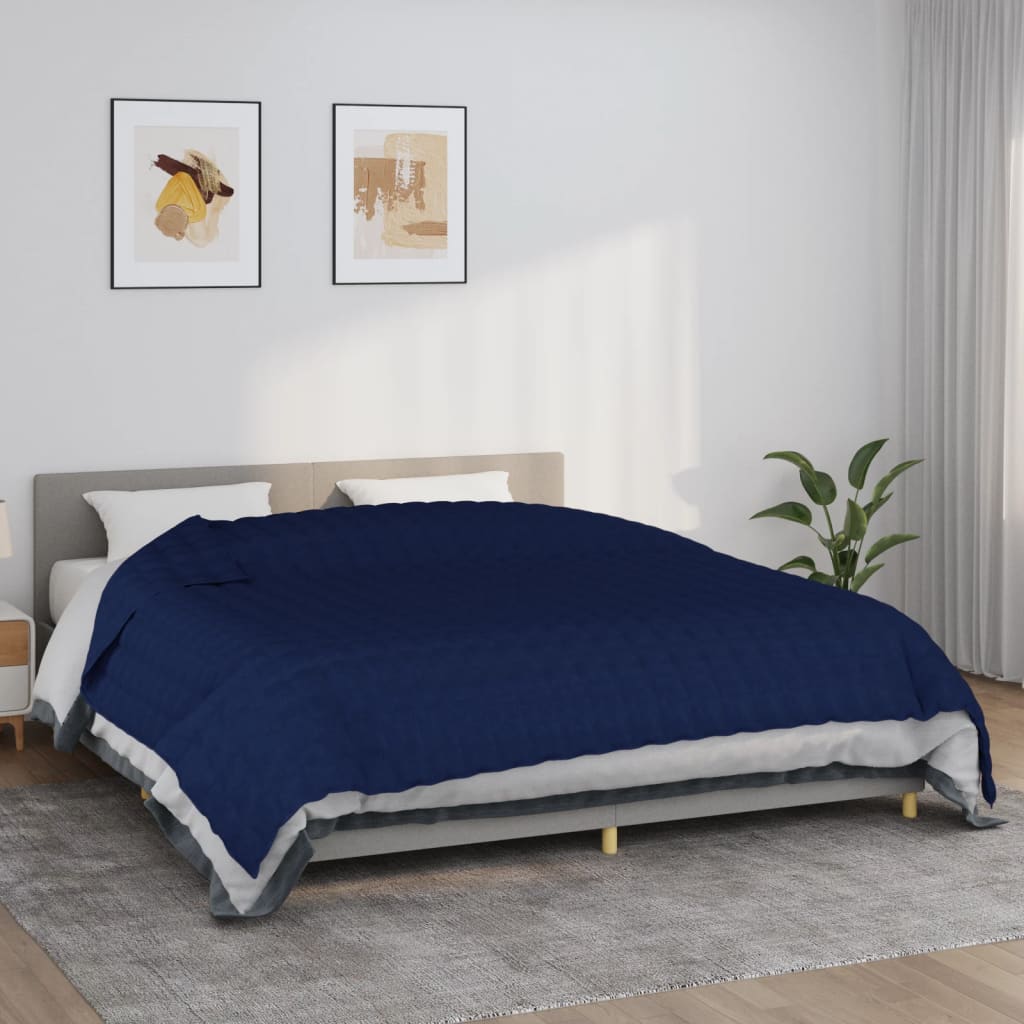 Gewichtsdecke Stoff Blau