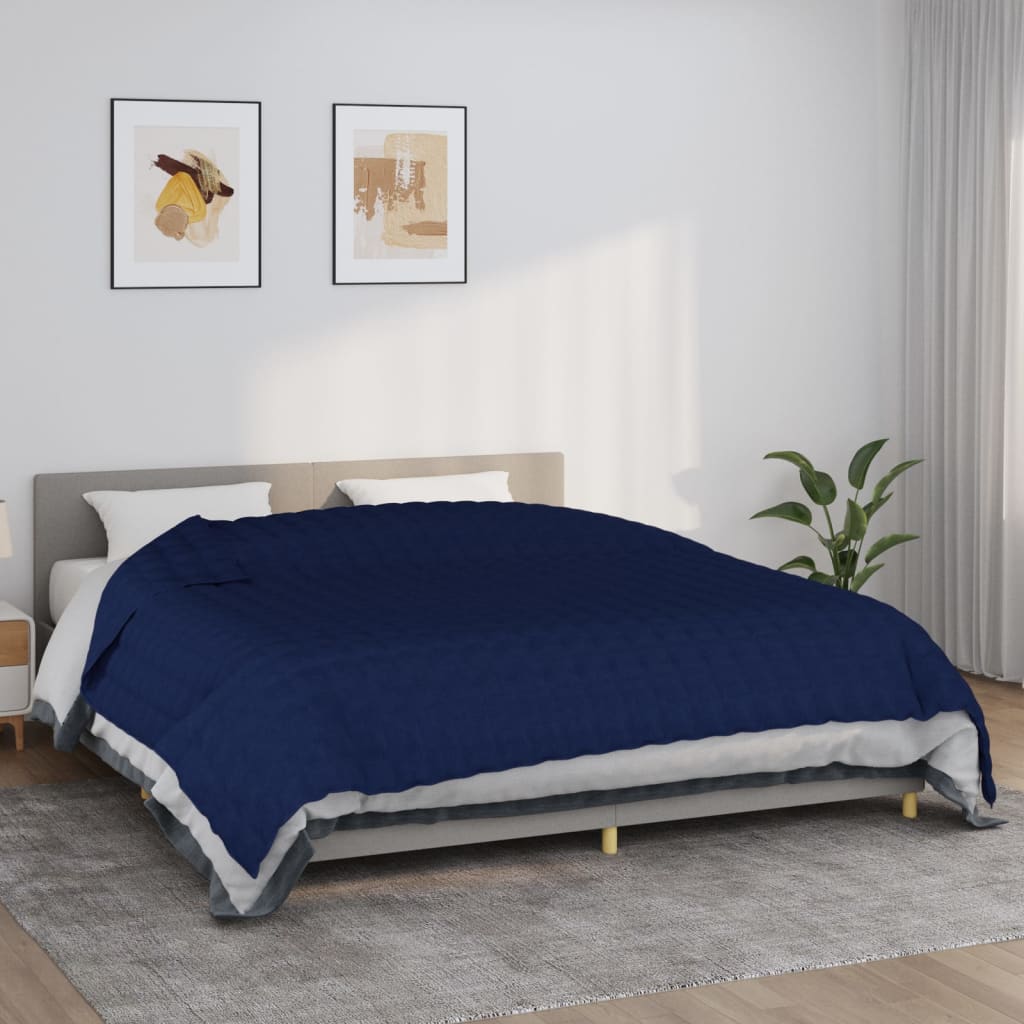 Gewichtsdecke Stoff Blau